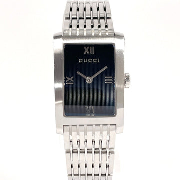 GUCCI 8600J Watch Stainless Steel/Stainless Steel Silver Quartz Black Dial Unisex