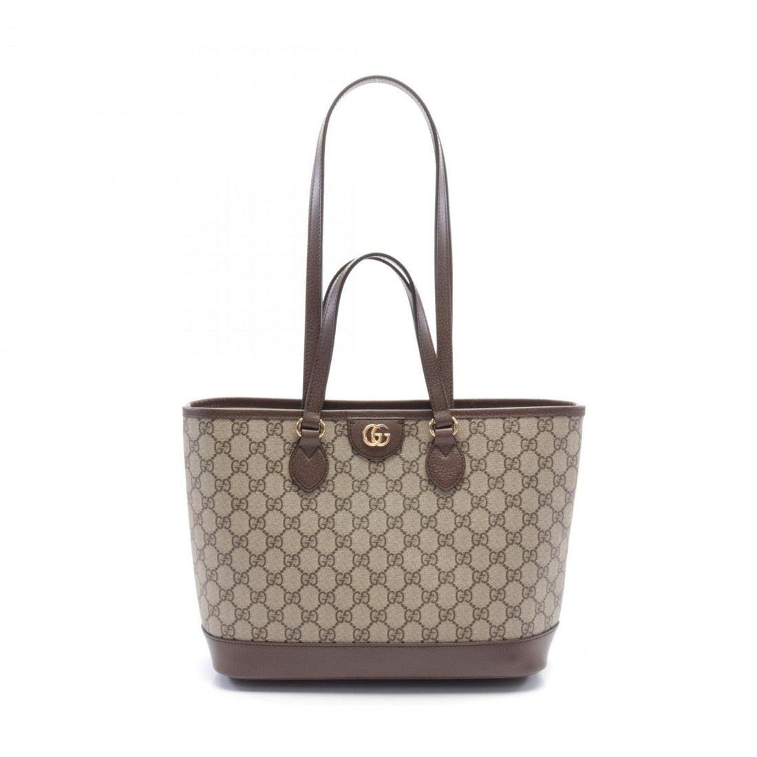GUCCI Ophidia Small EC Supreme Tote Bag, Coated Canvas, Leather, Women's, Beige, Brown, 765043K9GSG8358