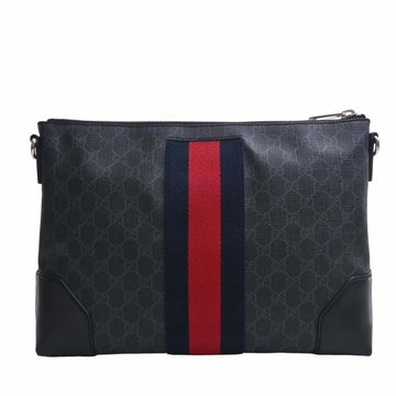 GUCCI EC Supreme Shoulder Bag 474139 Black Men's