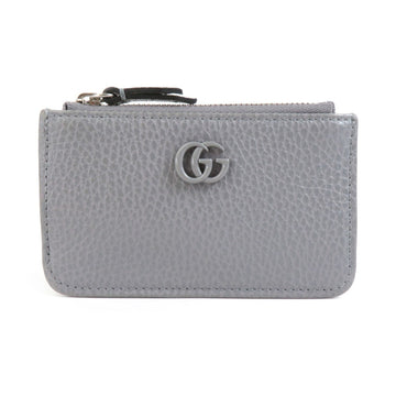 GUCCI EC Marmont key case, leather, grey, silver, for men and women, 701070 e58964f