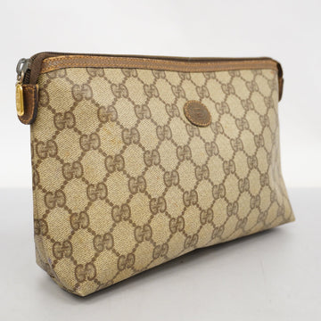 GUCCI  156 01 045 Women's EC Supreme Clutch Bag Beige