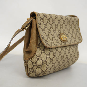 GUCCI  CS Plus 122754 PVC Shoulder Bag Beige,Brown