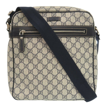 Gucci EC Supreme Canvas Navy Beige 201448 Shoulder Bag 0088GUCCI
