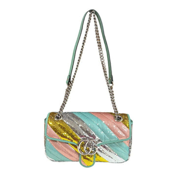 Gucci EC Marmont Shoulder Bag Sequins 443497 Multicolor Women's GUCCI