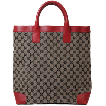 Gucci Old EC Canvas Handbag Beige Red 002?1121 Women's Leather Tote Bag GUCCI