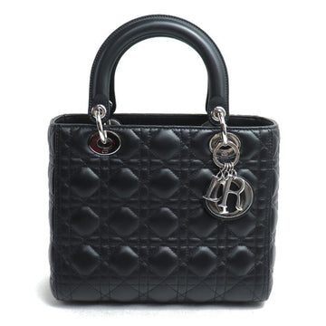 Christian Dior Lady Cannage Medium Handbag Black M0565PNGE_M900 Women's