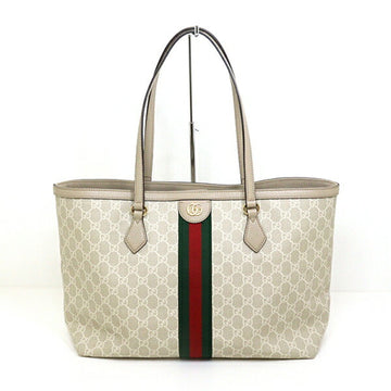 GUCCI Ophidia Medium Tote Bag 631685 EC Supreme Canvas Beige