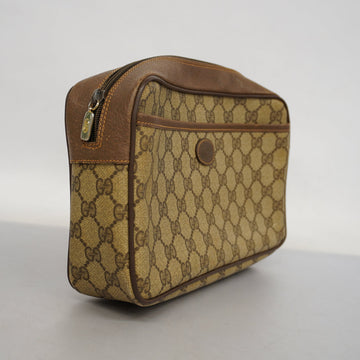 GUCCI  Clutch Bag 89.01.044 Women's EC Supreme Clutch Bag Beige,Brown