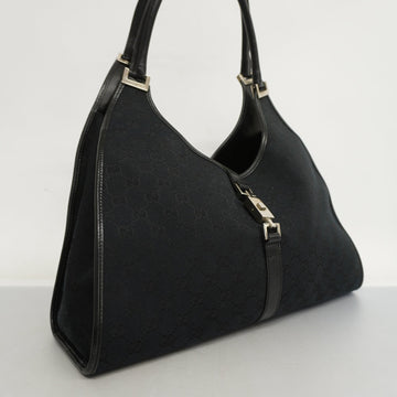 GUCCI  Jackie 124407 Women's CS Canvas,Leather Handbag Black