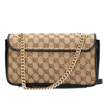 GUCCI EC Marmont shoulder bag canvas ladies