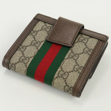 GUCCI EC French Flap Ophidia 523173 96IWG 8745 Bifold Wallet Supreme Women's
