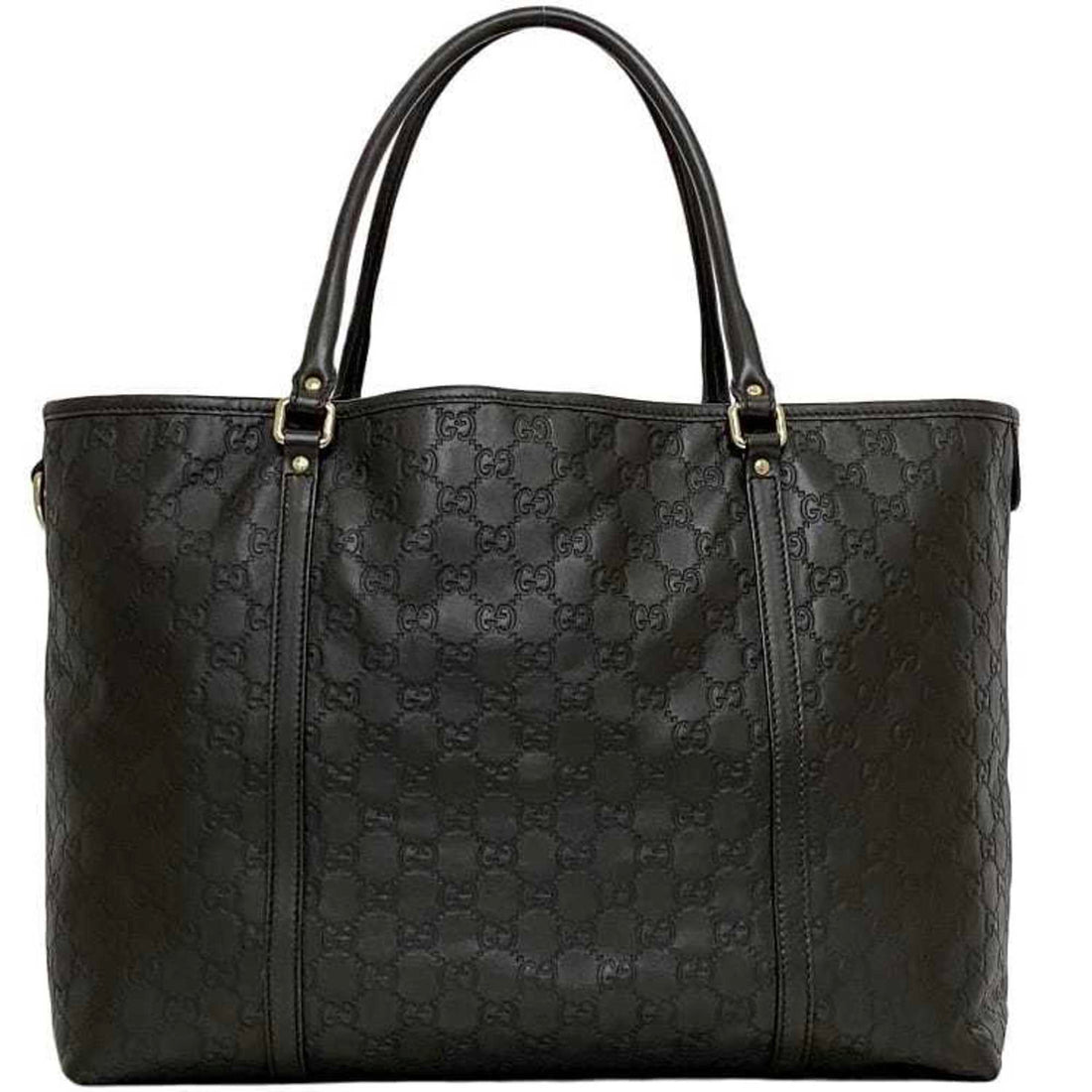 Gucci Tote Bag f-21293 Brown Shima 265696 Leather GUCCI EC Unisex Handbag