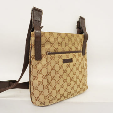 GUCCI  EC Canvas Shoulder Bag 122793 Women's Shoulder Bag Beige,Brown