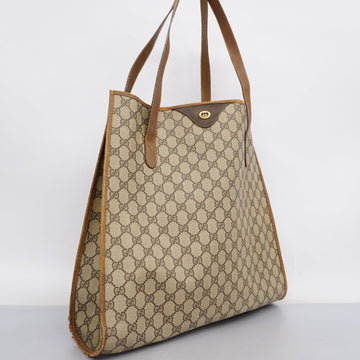GUCCI  EC Supreme 92 02 998 Women's Tote Bag Beige,Brown