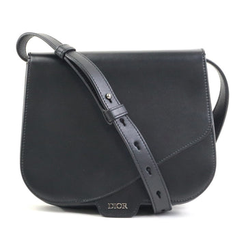 Christian Dior Shoulder Bag Leather Black Men's r10375a