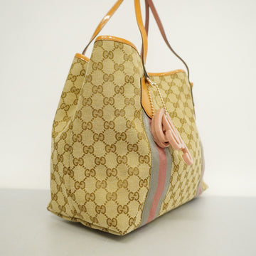 GUCCI  Tote Bag 211970 Women's EC Canvas Tote Bag Beige