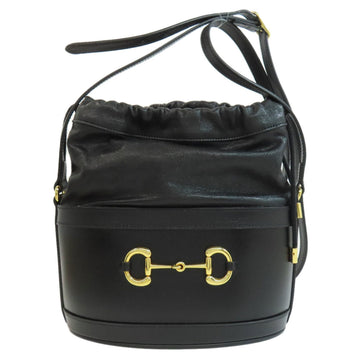 Gucci 602118 Horsebit Bucket Bag Long Shoulder Leather Women's GUCCI