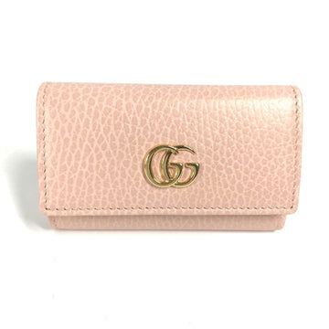 Gucci 456118 EC Marmot 6-Ring Key Case pink