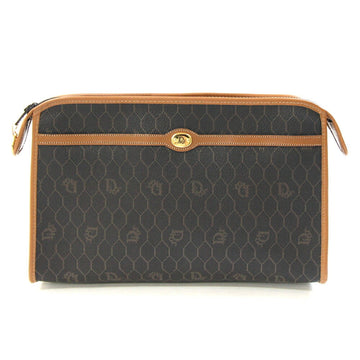 Christian Dior Dior clutch bag brown PVC leather second old men's DIOR