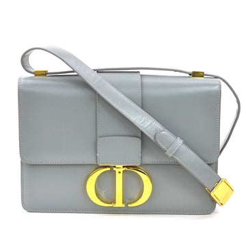 Christian Dior Shoulder Bag 30 Montaigne Leather Grey Gold Women's e60458g