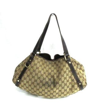 GUCCI EC canvas 130736 brown bag tote ladies