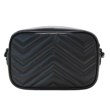 GUCCI Bag Women's EC Marmont Shoulder Leather Black 634936 Quilting