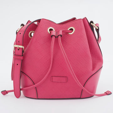 Gucci Diamante Shoulder Bag Bright Pink 354229 Women's Leather GUCCI