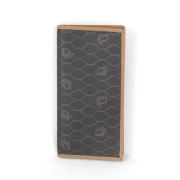 Christian Dior Honeycomb Wallet Brown Women's