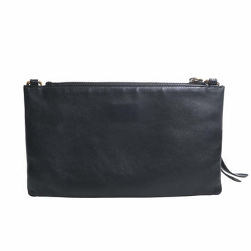 GUCCI EC Marmont Leather Shoulder Bag 453878 Black Women's