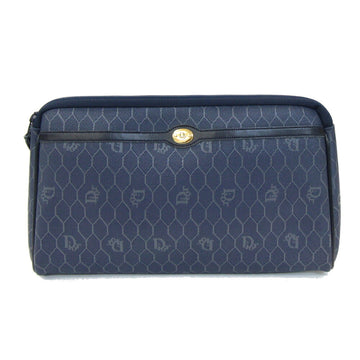 Christian Dior Dior Clutch Bag Navy PVC Leather Second Old Men's DIOR