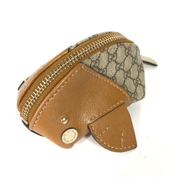 Gucci 256862 EC Plus Wallet Coin Compartment coin purse Beige