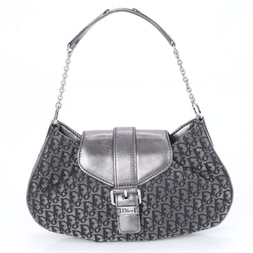Christian Dior Trotter Leather Chain Shoulder Bag Tote Handbag Women's