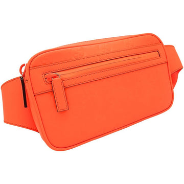 GUCCI Gucci Belt Bag 771422 Body EC Rubber Effect Leather Bright Orange 352032
