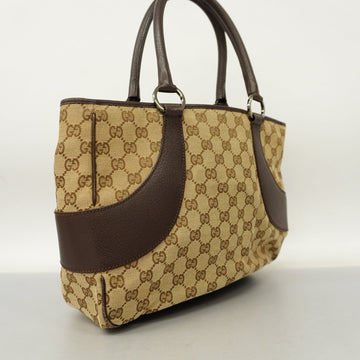 GUCCI  CS Canvas 113011 Women's Tote Bag Beige,Brown