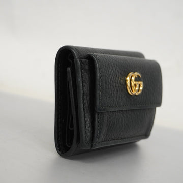 GUCCI  EC Marmont Gold Hardware 523277 Women's Leather Wallet [tri-fold]