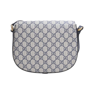GUCCI EC Supreme Leather Shoulder Bag 432150 Navy Ladies