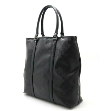 GUCCI EC Implement Tote Bag Large Shoulder PVC Leather Black 223668