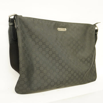 GUCCI  Shoulder Bag EC Nylon 190628 Women's Nylon,Leather Shoulder Bag Black