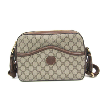 Gucci Gucci Interlocking 675891 Men,Women EC Supreme Shoulder Bag Beige,Brown