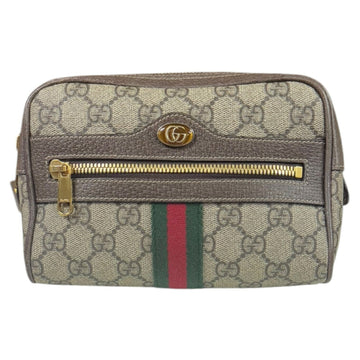 Gucci Ophidia Waist Bag EC Supreme Canvas 517076 Beige Unisex GUCCI