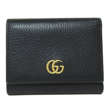 Gucci 474746 EC Marmont Tri-fold Wallet Bi-fold Leather Women's GUCCI