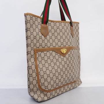 GUCCI  Sherry Line 39 02 003 Women's EC Plus,Leather Tote Bag Beige