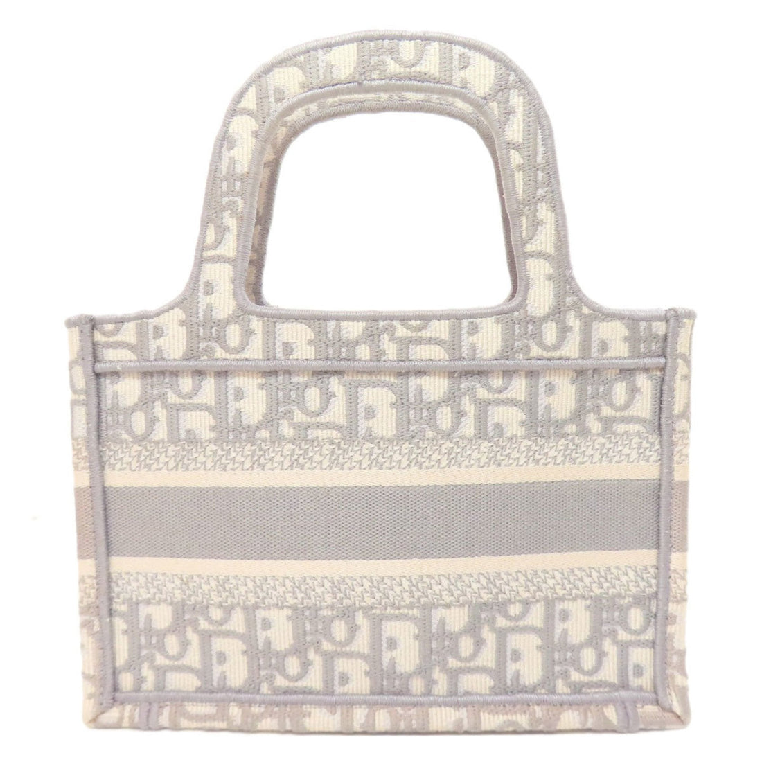 Christian Dior Book Tote Mini Handbag Canvas Women's CHRISTIAN DIOR