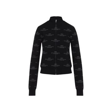 Balenciaga All-Over Zip-Up Cardigan Women
