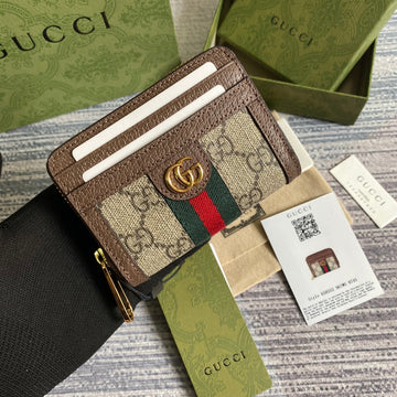 OPHIDIA EC 11 WALLET IN BEIGE AND EBONY CANVAS