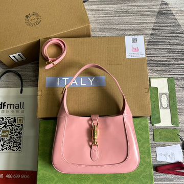EC JACKIE SMALL 28 SHOULDER BAG IN PINK PASTEL CALFSKIN
