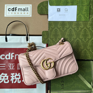 EC marmont 26cm nude mattelasse leather gold hardware