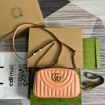 EC MARMONT SMALL 24 MATELASS¨¦ IN PEACH PINK CALFSKIN