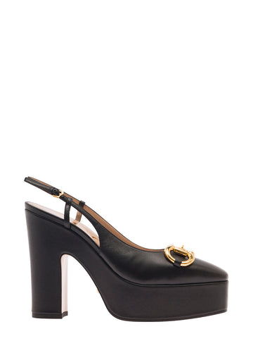 Gucci Women W Baby 85 Pltf Pump Lth W/Hb