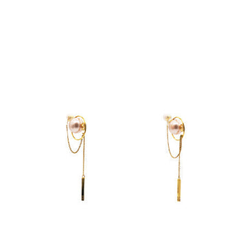 Dior Faux Pearl Tribales Drop Earrings